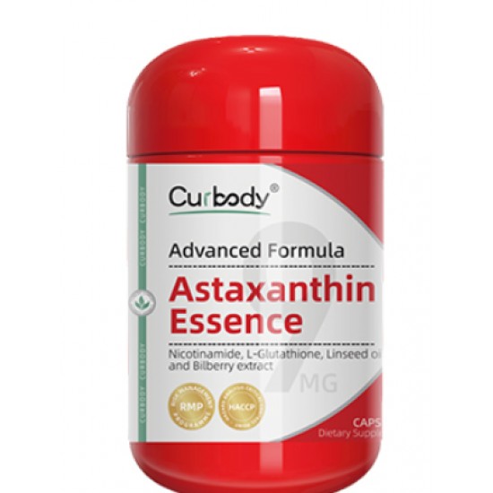 Curbody advanced formula astaxanthin essence 60c Curbody 虾青素9mg (延缓肌肤衰老,淡化色板,抵御细胞氧化,提升肌肤紧致度) 60粒【保质期2027/08】