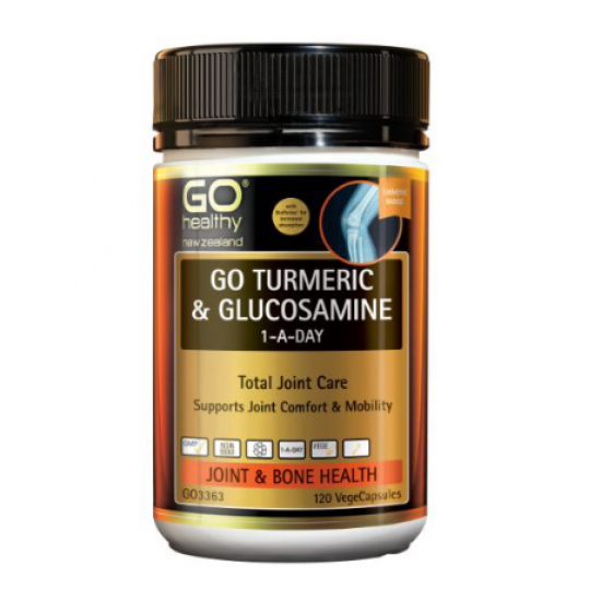 Go Turmeric & Glucosamine 1 a day 高之源姜黄素+葡萄氨糖关节灵 120粒【保质期2026/11】