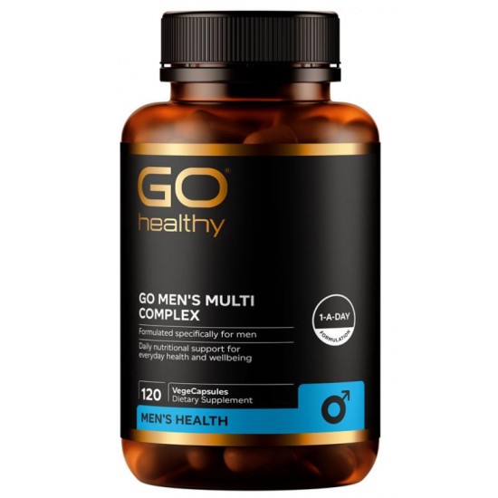 GO Healthy Go Mens Multi Advanced 120 Vege Capsules 高之源男性综合维生素 120粒 GO1679【保质期2027/10】