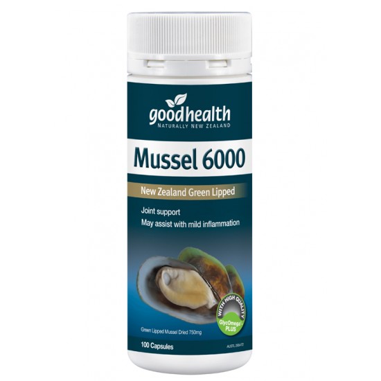 Goodhealth Mussel 6000mg 100c 【小瓶】好健康青口胶囊 6000mg 100粒【保质期2027/03】