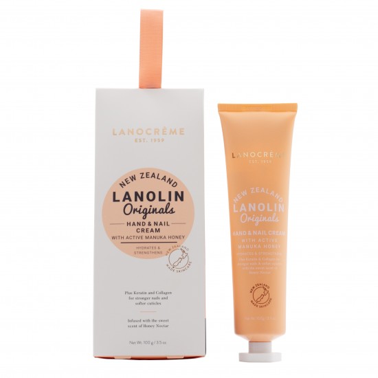 Lanocreme Lanolin manuka honey Hand & Nail Cream 兰侬麦卢卡蜂蜜绵羊油手霜100g【保质期2027/03】