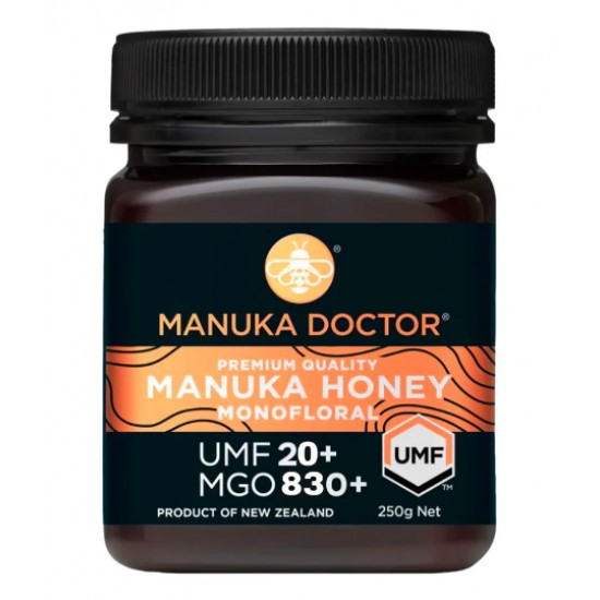 【单瓶包邮包税】Manuka Doctor UMF20+250g 麦卢卡医生UMF20+ 蜂蜜 250g【保质期2027/02】