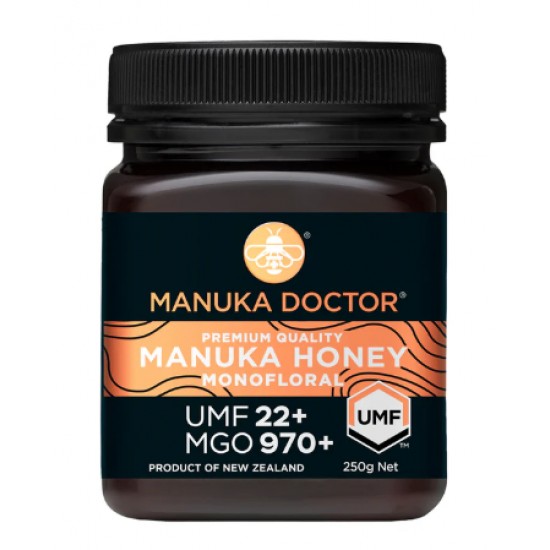 【单瓶包邮包税】Manuka Doctor UMF22+250g 麦卢卡医生UMF22+ 蜂蜜 250g【保质期2027/03】