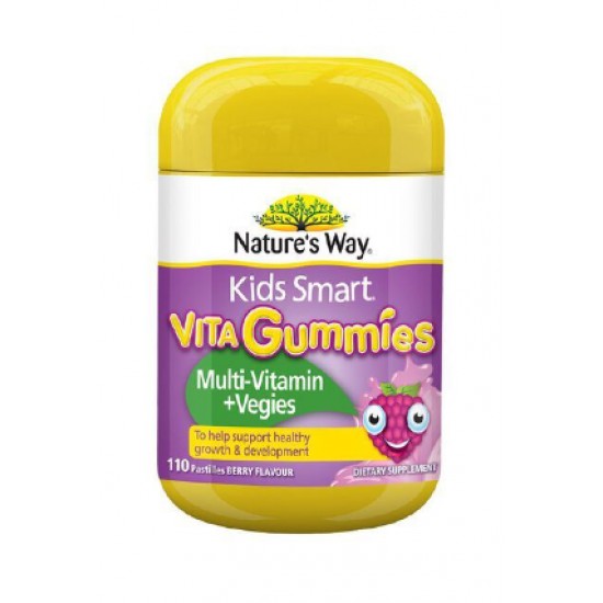 Natures Way Vita Gummies Vegies 佳思敏维生素蔬菜软糖 110粒【保质期2026/04】