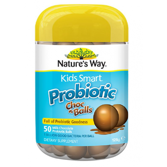 Nature’s Way Kids Smart Probiotic Choc Balls 益生菌巧克力球 50s【保质期2025/07】