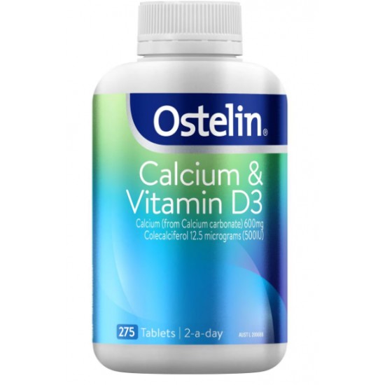 Ostelin Vitamin D Calcium 275t 奥斯特林维他命D+钙 275片【保质期2026/10】