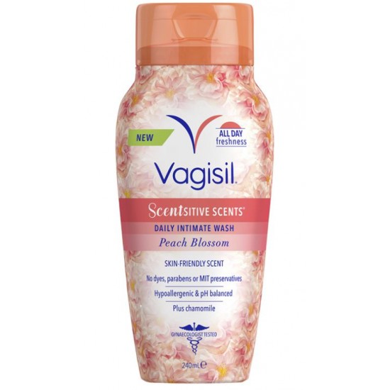 Vagisil Intimate Wash Peach Blossom 240ml 女性私处护理洗液 桃花清香 240ml【保质期2027/04】