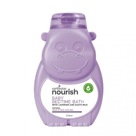 Earthwise Baby Bedtime Bath 275ml 小河马 婴儿睡前浴露【保质期2025/08】