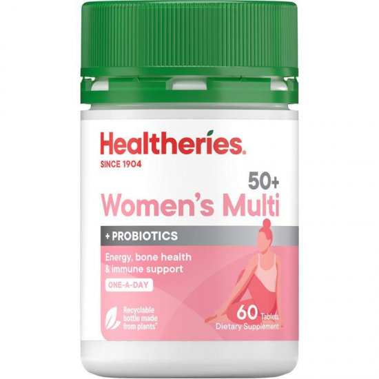 Healtheries 50+ Womens Multi One A Day 60 Tablets 贺寿利女性50岁+复合维生素 60片【保质期2027/09】