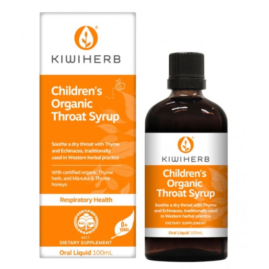 Kiwiherb Childrens Throat Syrup 100ml 儿童润喉宁糖浆 100ML【保质期2026/03】