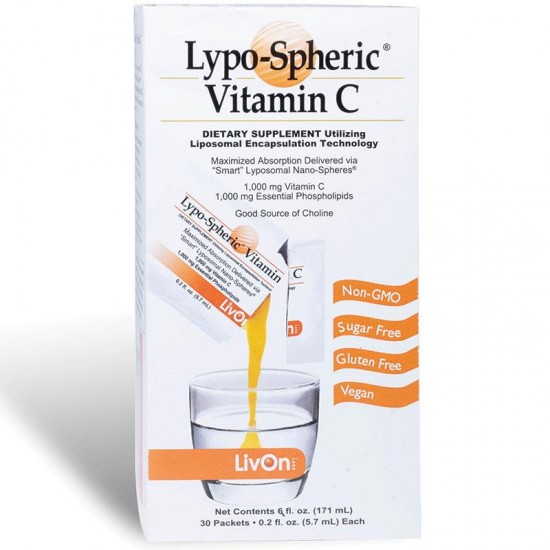 Livon Lypo-Spheric Vitamin C - 30 Packets 1000 mg 维C冲剂 1000mg 30包【保质期2025/12】