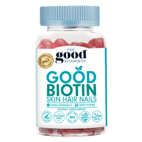 The Good Vitamin Co Adult Good Biotin 60S The good 成人生物素胶原蛋白软糖60粒【保质期2026/05】