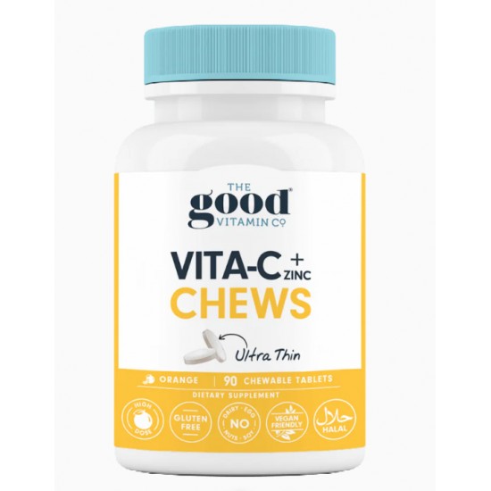 The Good Vitamin Co Good Vita-C 500mg + Zinc 90c 维c+锌咀嚼片 90片【2026/06】