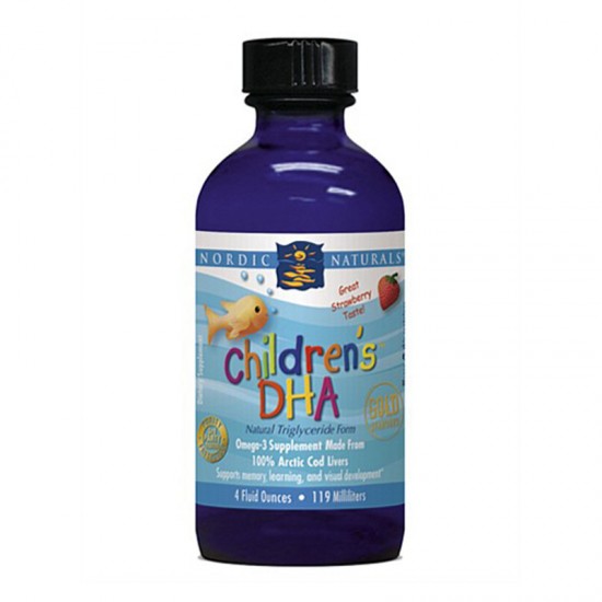 Nordic Naturals 挪威自然 DHA 儿童鱼油 草莓味 119ml 【保质期2026/06】